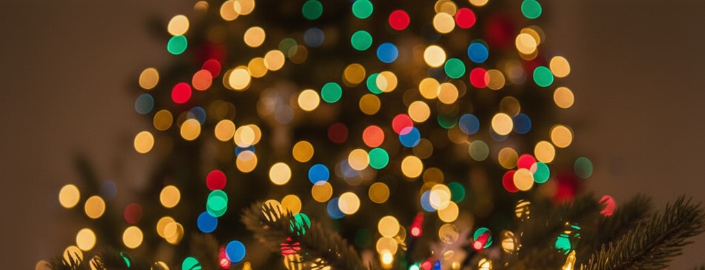 bokeh christmas lights Lincoln